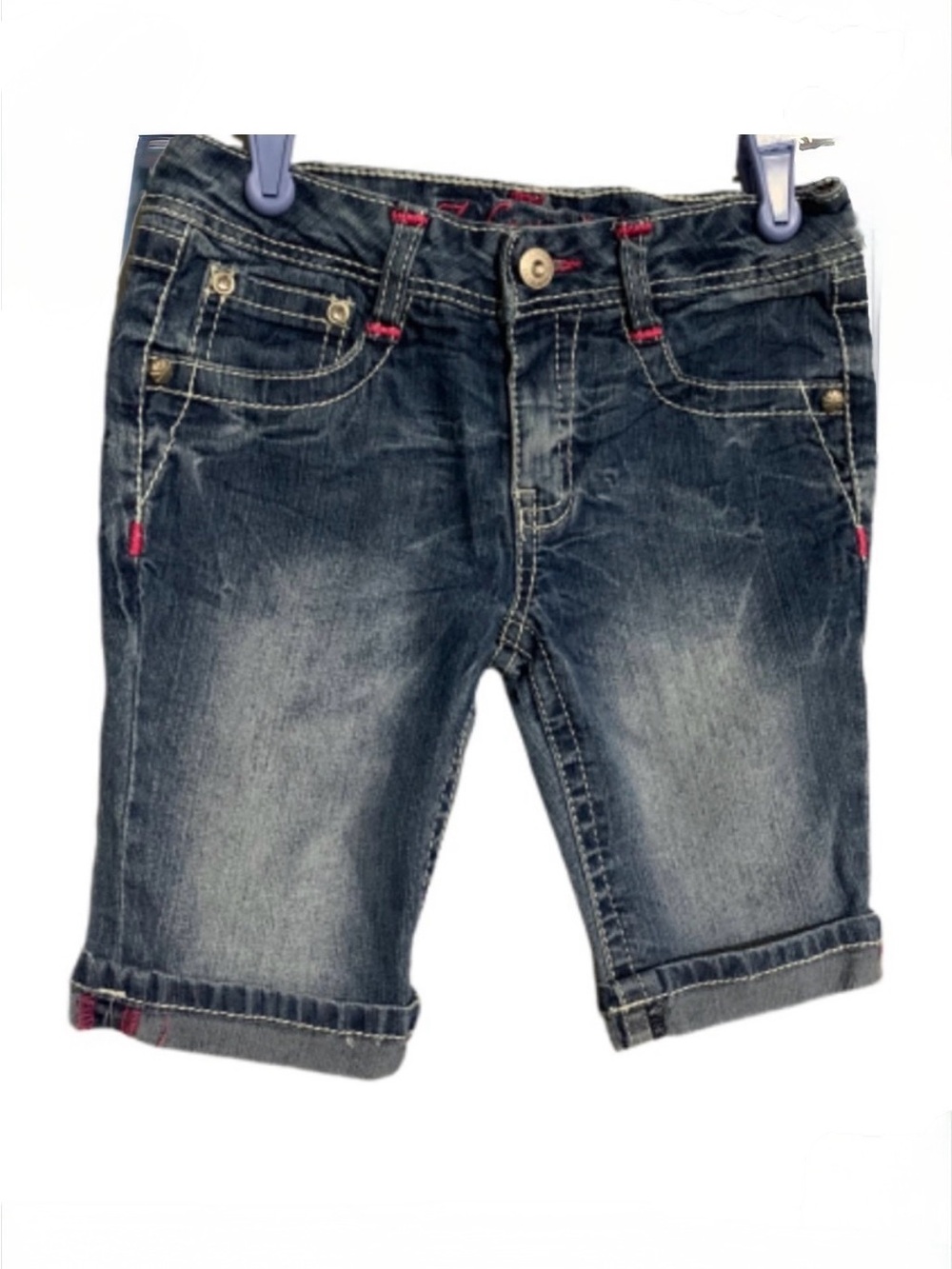 Z. Cavaricci 7 Bermuda embroidered denim shorts